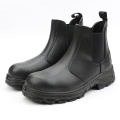 black leather cold resistant electrical insulation steel toe cap zip-up abrasion resistant waterproof work safety boots